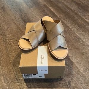 Clarks Gold Sandals